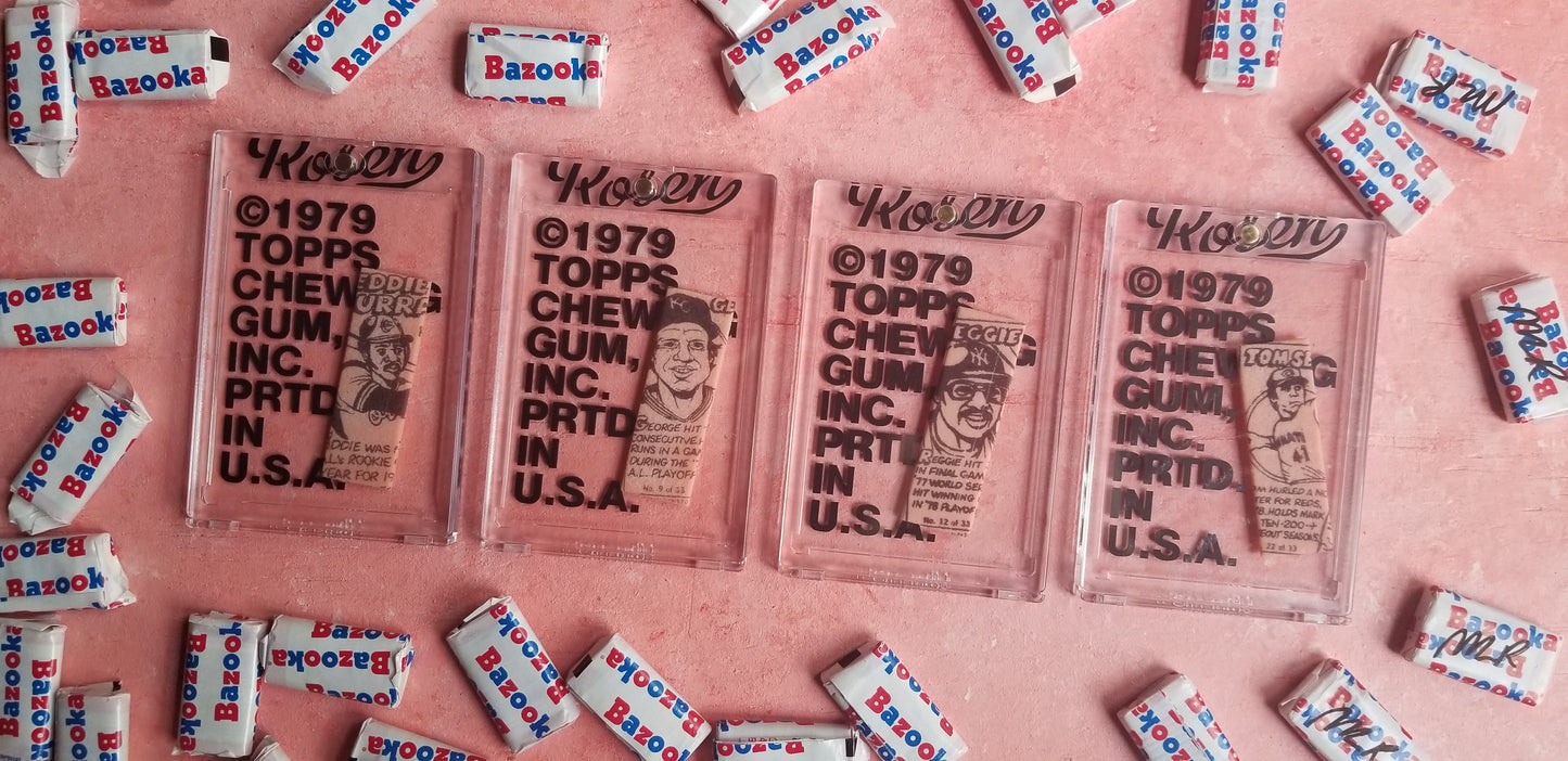 Baseball card art by Matthew Lee Rosen  - 1979 Topps Comics