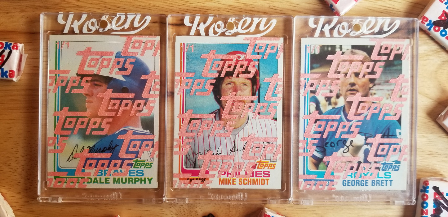 Baseball card art by Matt Rosen - 1982 Topps