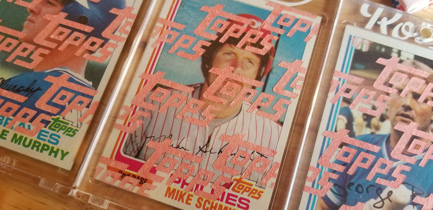 Baseball card art by Matt Rosen - 1982 Topps