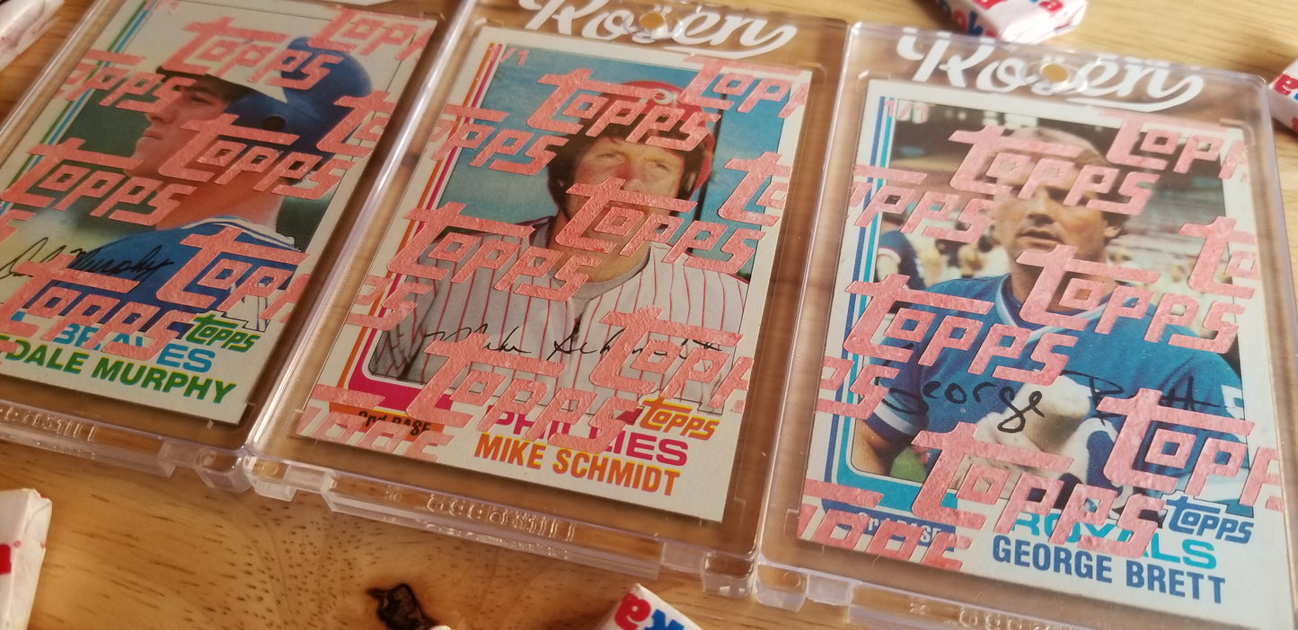 Baseball card art by Matt Rosen - 1982 Topps