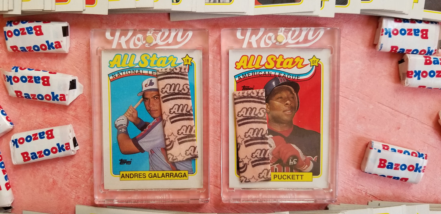 Baseball card art by Matthew Lee Rosen - 1989 Topps All Star gum