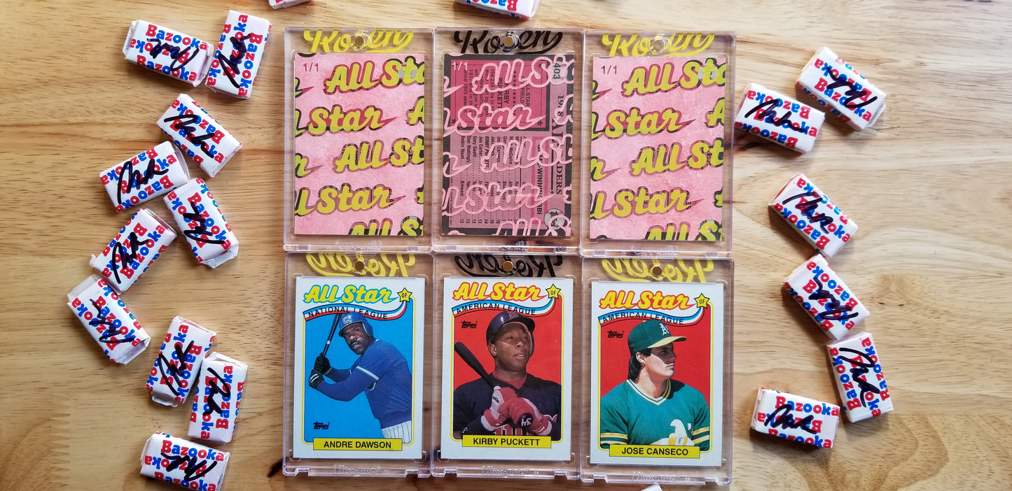 Baseball card art by Matthew Rosen - 1989 Topps All-Stars