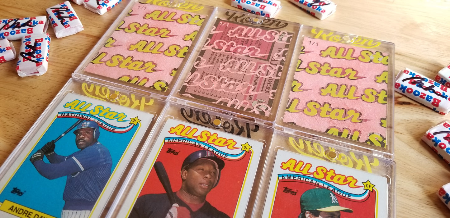 Baseball card art by Matthew Rosen - 1989 Topps All-Stars