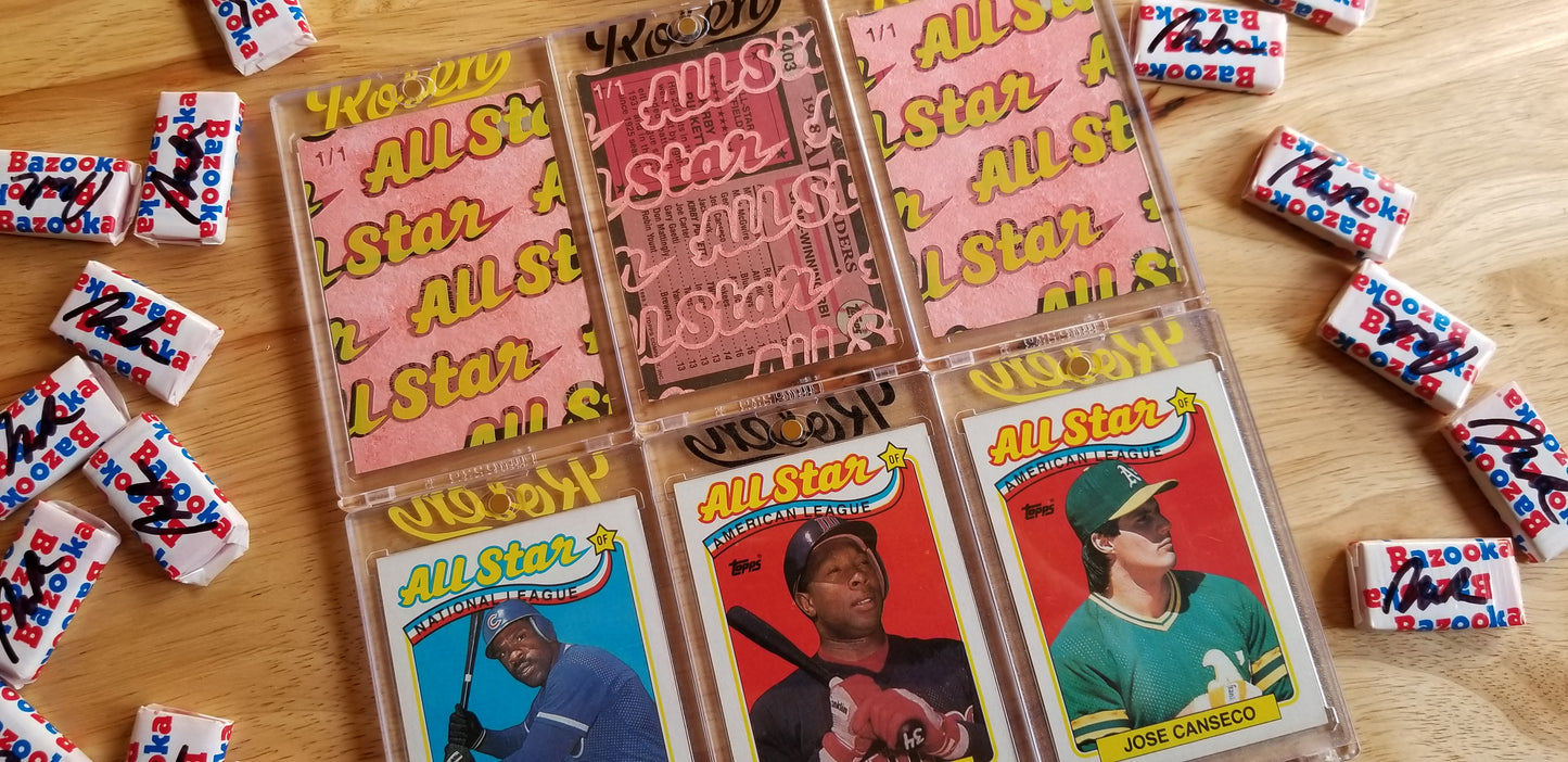 Baseball card art by Matthew Rosen - 1989 Topps All-Stars