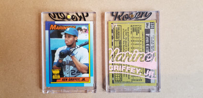 Baseball card art by Matthew Lee Rosen (aka Matthew Rosen) - Gum Stick Collector Cards - 1990 Topps Griffey Jr.
