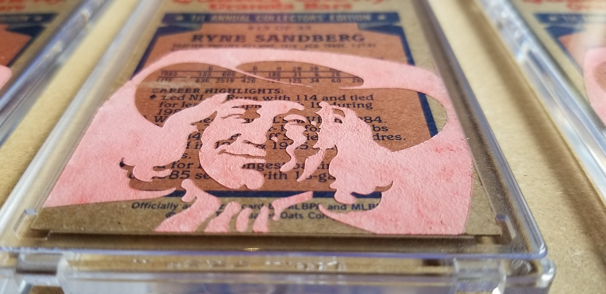 Baseball card art by Matthew Lee Rosen (aka Matthew Rosen) - Gum Stick Collector Cards - 1986 Topps Quaker Chewy
