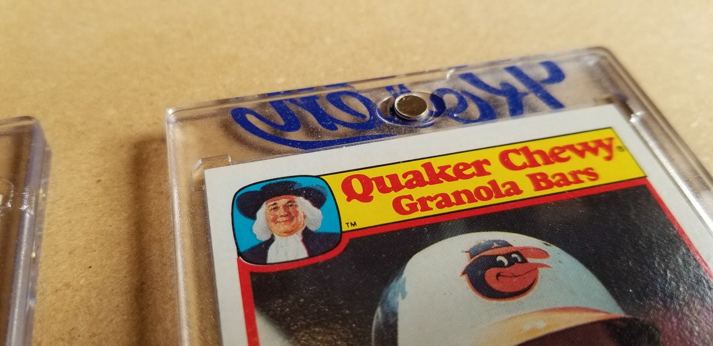 Baseball card art by Matthew Lee Rosen (aka Matthew Rosen) - Gum Stick Collector Cards - 1986 Topps Quaker Chewy