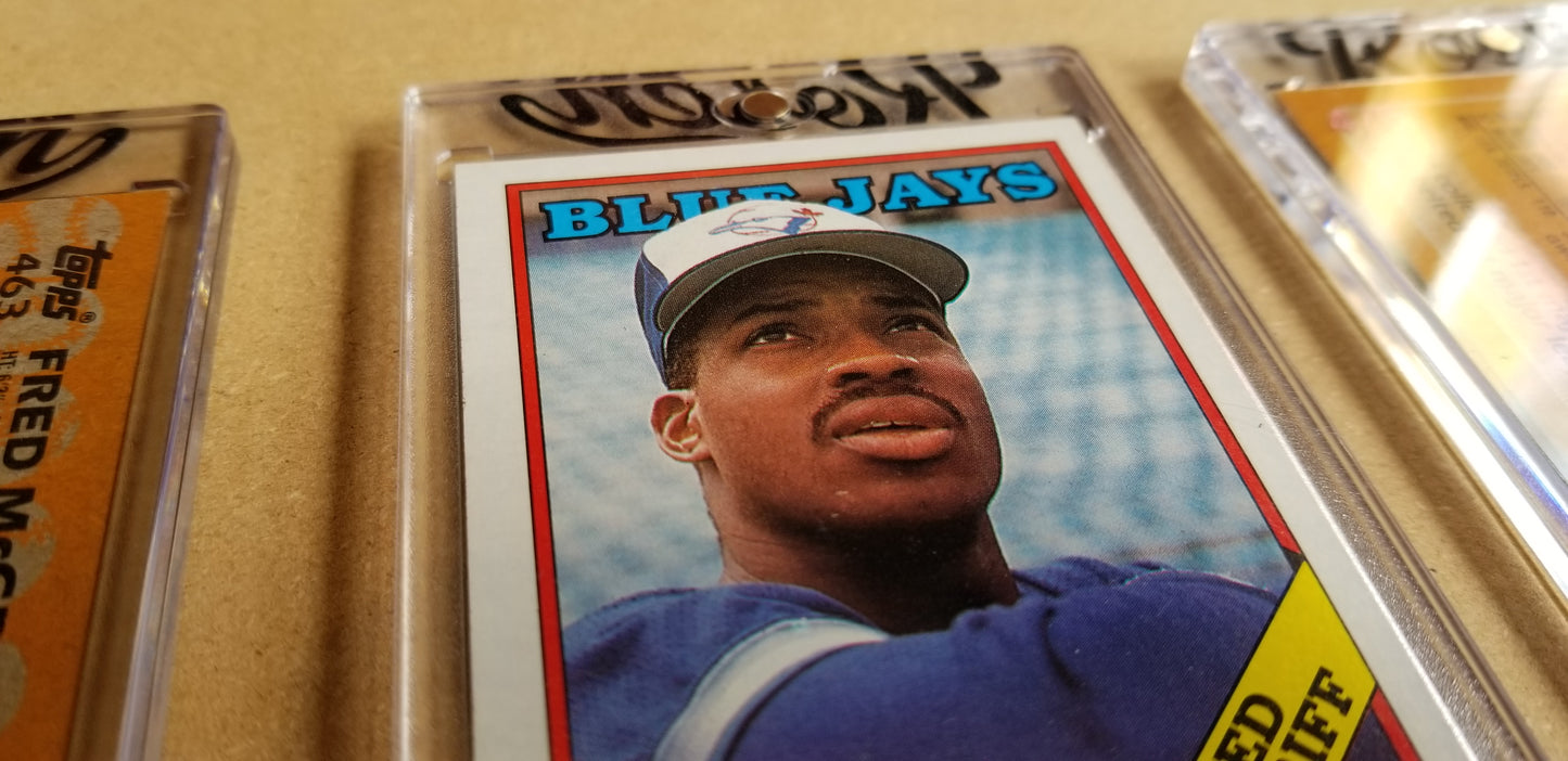 Baseball card art by Matthew Lee Rosen (aka Matthew Rosen) - Gum Stick Collector Cards - 1988 Topps Fred McGriff (Crime Dog)