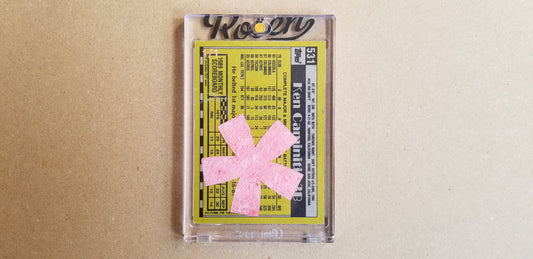 Baseball card art by Matthew Lee Rosen (aka Matthew Rosen) - Gum Stick Collector Cards - 1990 Topps Ken Caminiti (Asterisk)