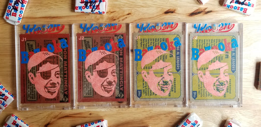 Baseball card art by Matthew Rosen - Bazooka Joe DiMaggio