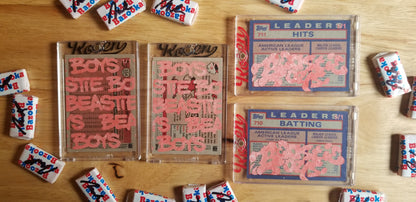 Baseball card art by Matt Rosen - Rod Carew (Beastie Boys)