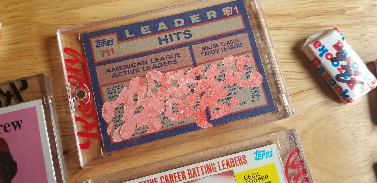 Baseball card art by Matt Rosen - Rod Carew (Beastie Boys)