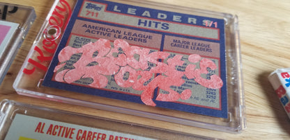Baseball card art by Matt Rosen - Rod Carew (Beastie Boys)