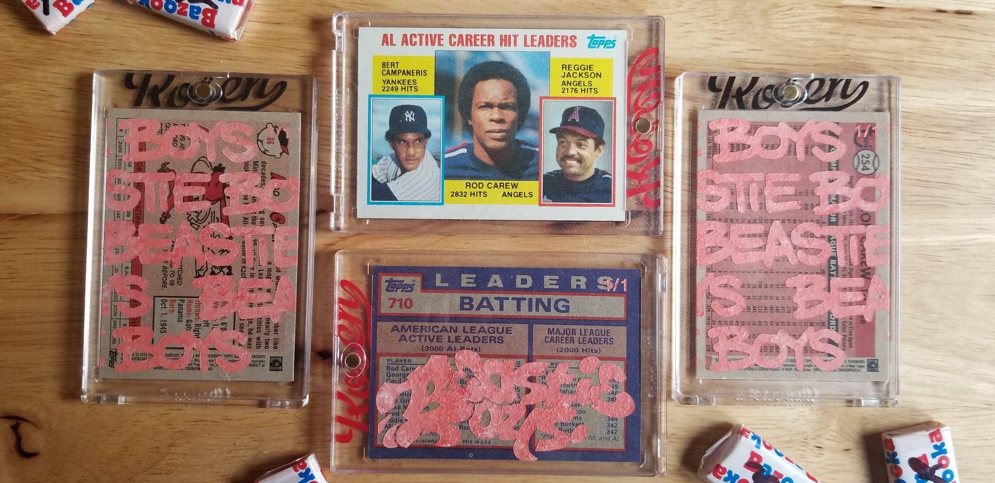 Baseball card art by Matt Rosen - Rod Carew (Beastie Boys)