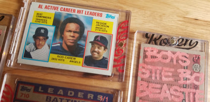 Baseball card art by Matt Rosen - Rod Carew (Beastie Boys)
