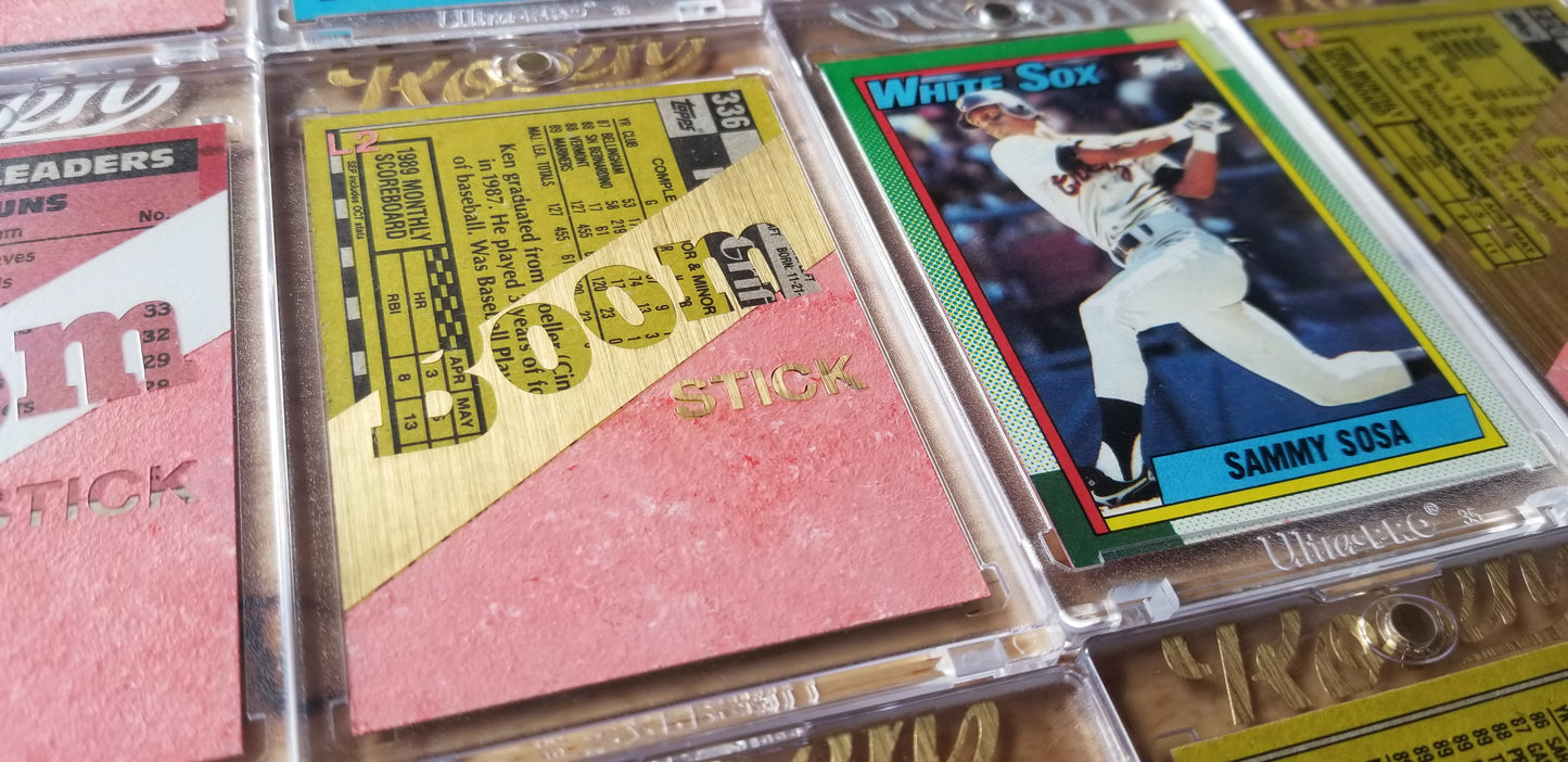 Baseball card art by Matthew Rosen - Boom Stick Gold Series