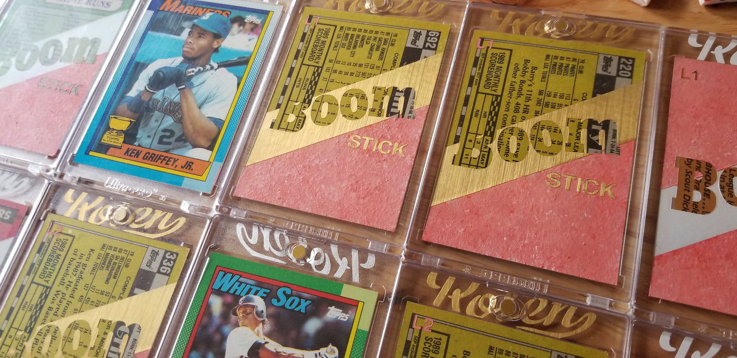 Baseball card art by Matthew Rosen - Boom Stick Gold Series