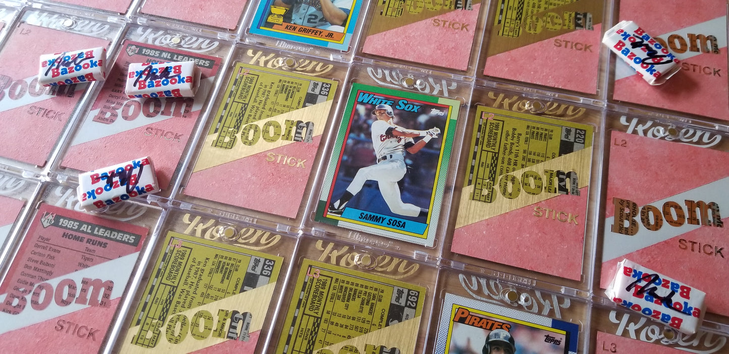 Baseball card art by Matthew Rosen - Boom Stick Gold Series