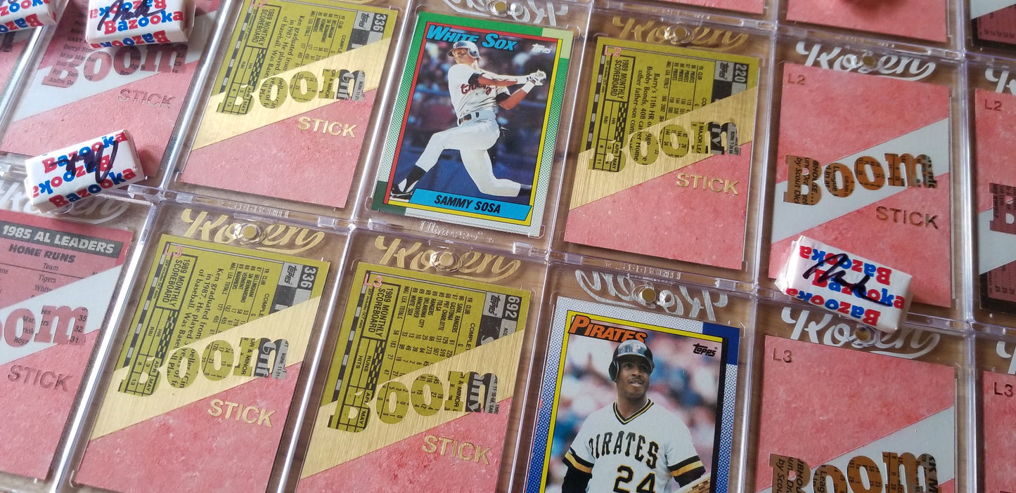 Baseball card art by Matthew Rosen - Boom Stick Gold Series