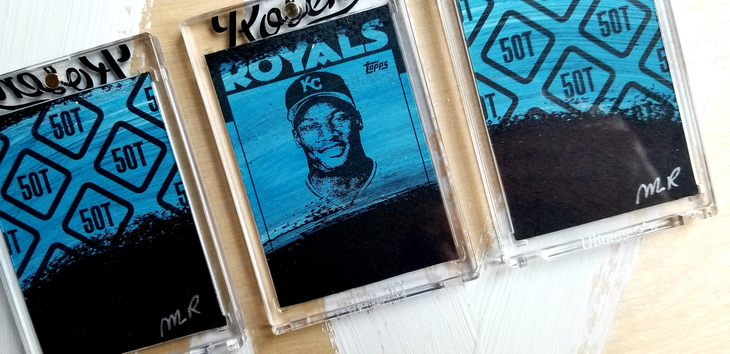 Baseball card art by Matt Rosen - Bo Jackson 1986 Topps 50T