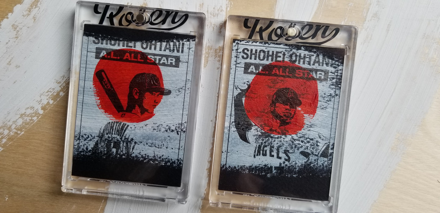 Baseball card art by Matthew Lee Rosen - Shohei Ohtani All-Star