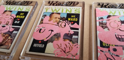 Baseball card art by Matthew Lee Rosen (aka Matthew Rosen) - Rocky and Bullwinkle