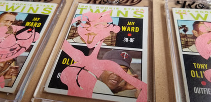 Baseball card art by Matthew Lee Rosen (aka Matthew Rosen) - Rocky and Bullwinkle