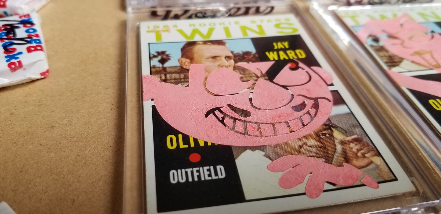 Baseball card art by Matthew Lee Rosen (aka Matthew Rosen) - Rocky and Bullwinkle