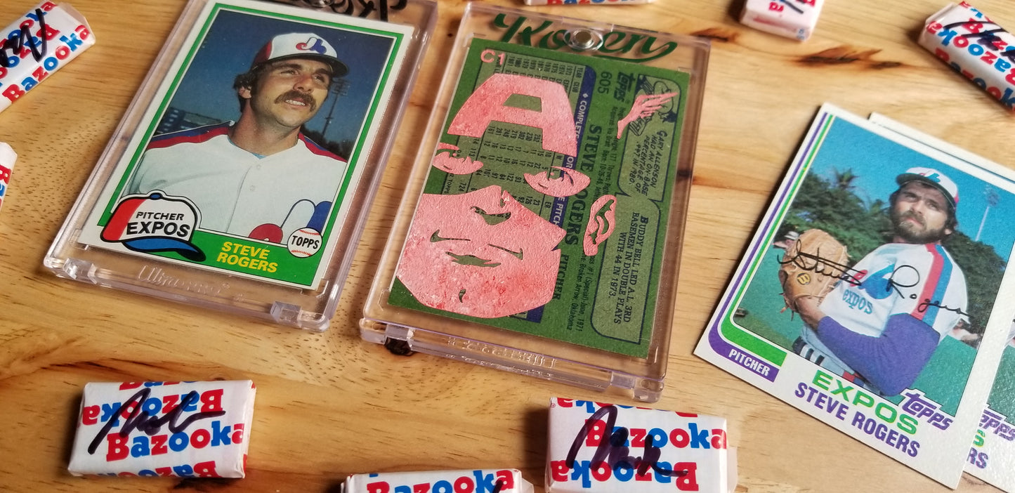 Baseball card art by Matthew Rosen - Captain America, Steve Rogers