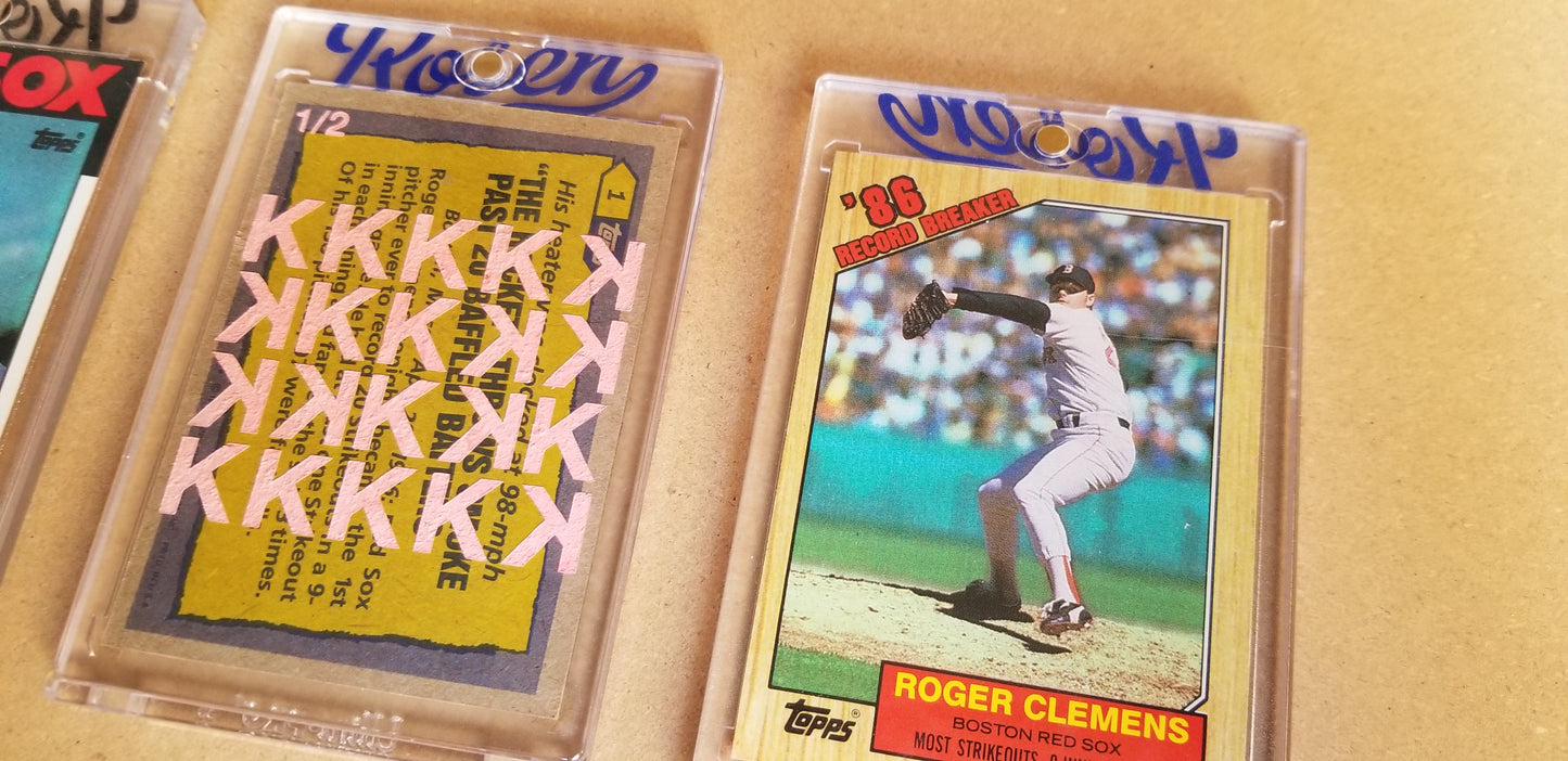 Baseball card art by Matthew Lee Rosen (aka Matthew Rosen) - Clemens 20K