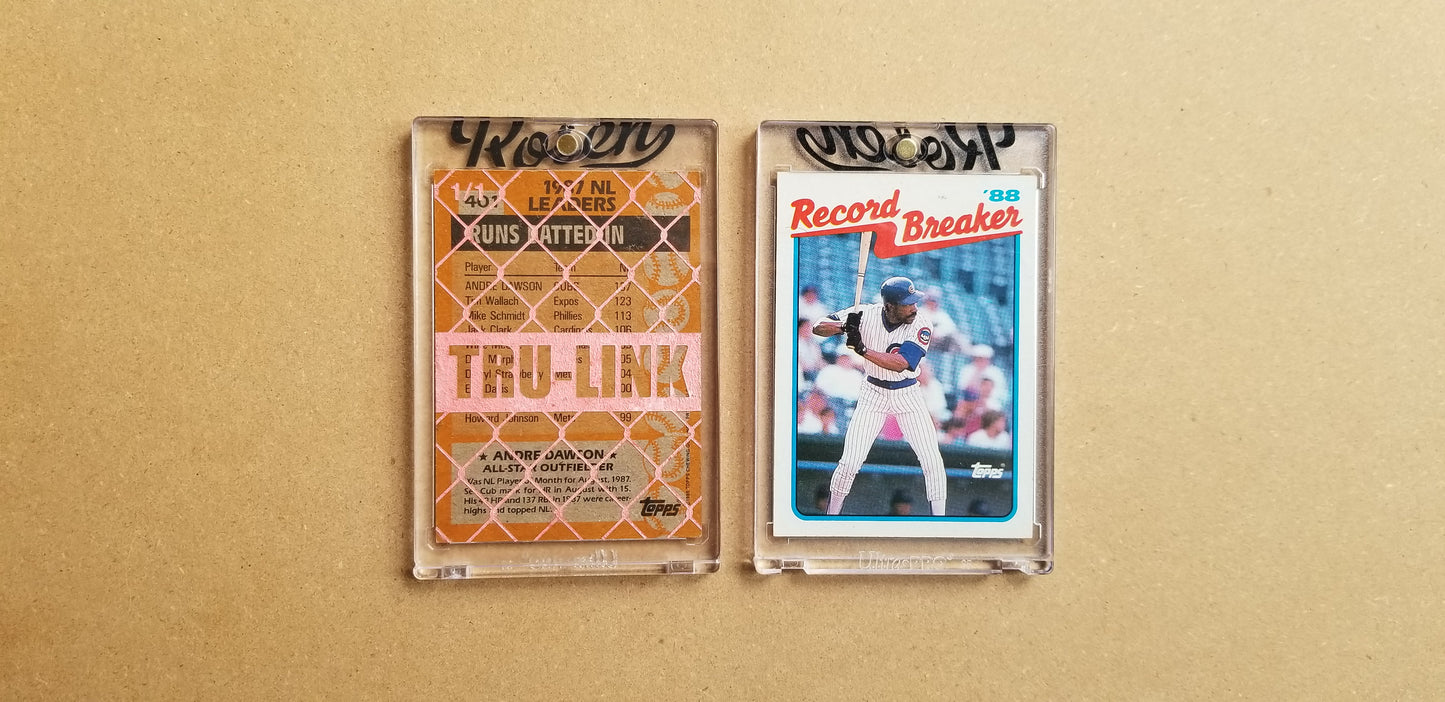 Baseball card art by Matthew Lee Rosen (aka Matthew Rosen) - Gum Stick Collector Cards - Andre Dawson (Tru-Link)