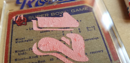 Baseball card art by Matthew Lee Rosen (aka Matthew Rosen) - Dolphins 17-0