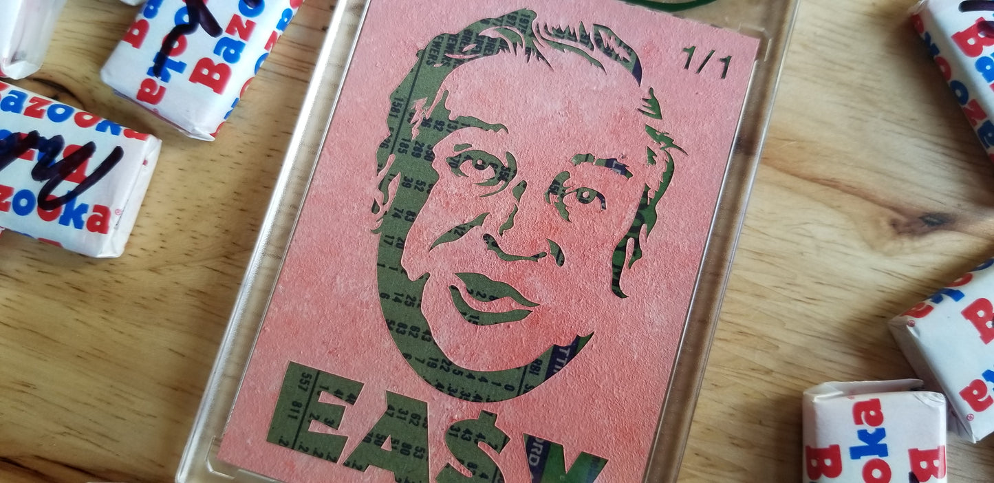 Baseball card art by Matthew Rosen - Don Easy Money