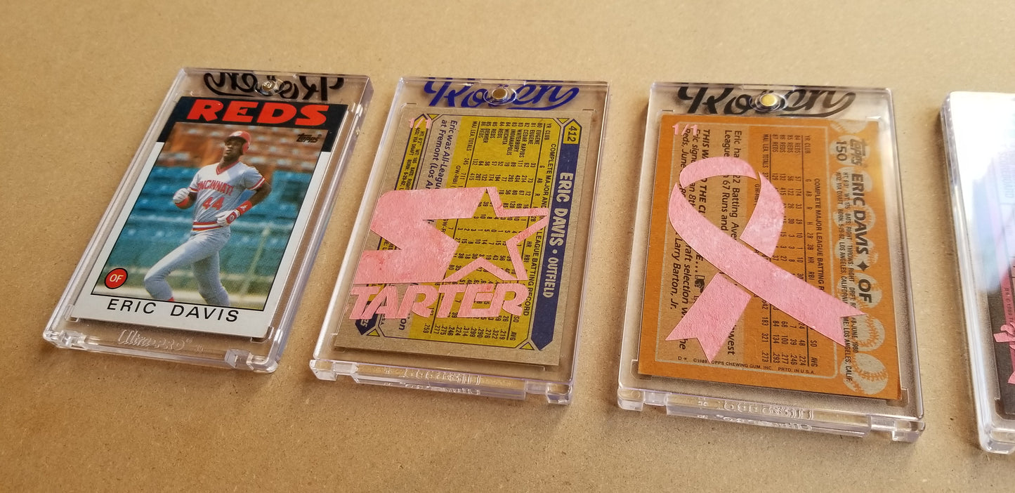 Baseball card art by Matthew Lee Rosen (aka Matthew Rosen) - Gum Stick Collector Cards - Eric Davis