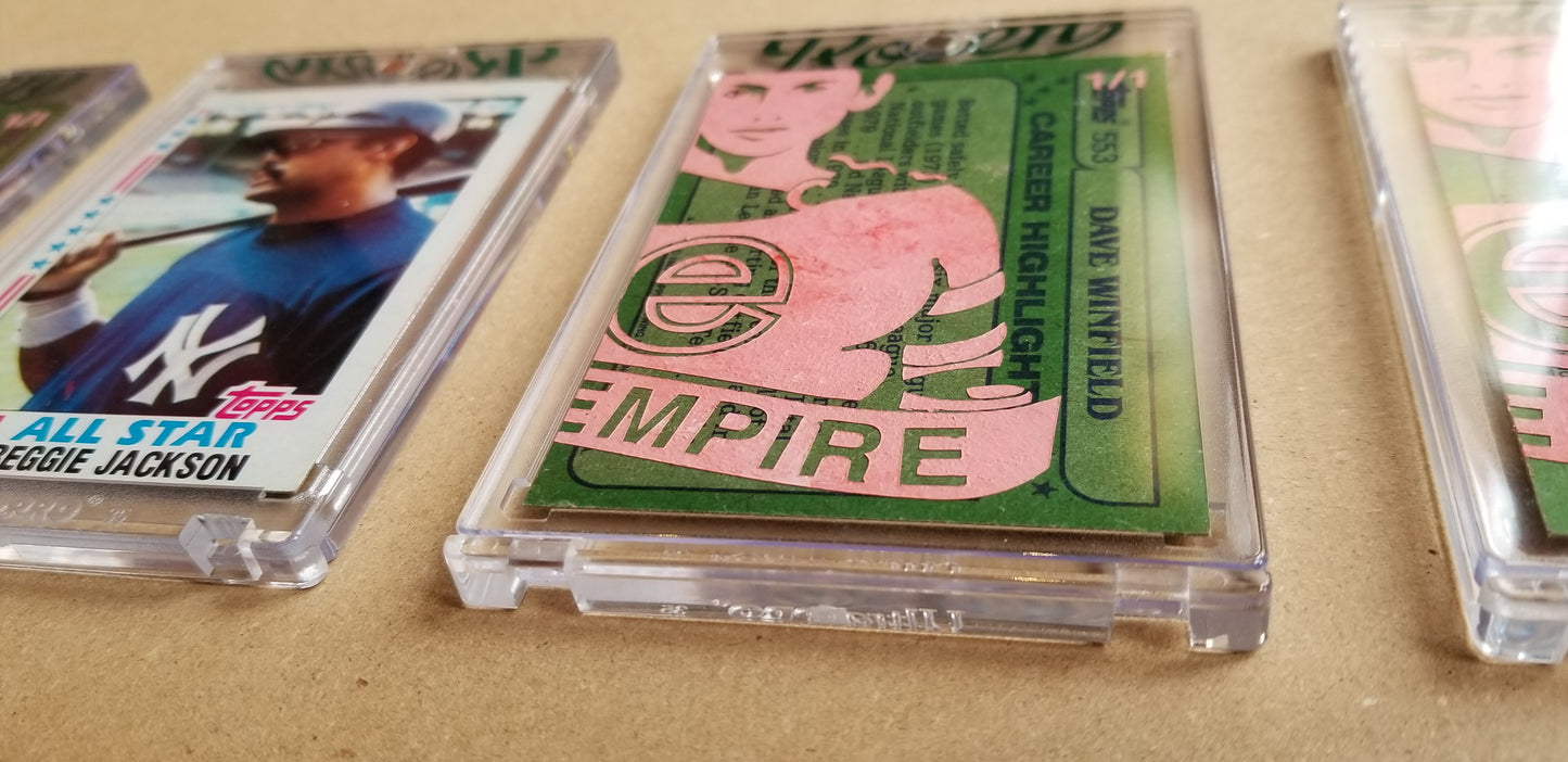 Baseball card art by Matthew Lee Rosen (aka Matthew Rosen) - Gum Stick Collector Cards - Evil Empire