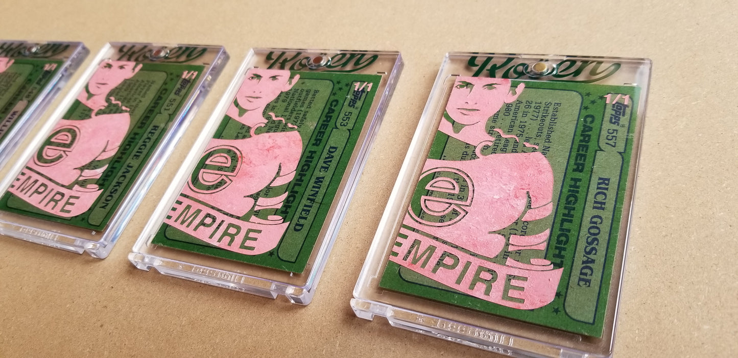 Baseball card art by Matthew Lee Rosen (aka Matthew Rosen) - Evil Empire (Yankees)