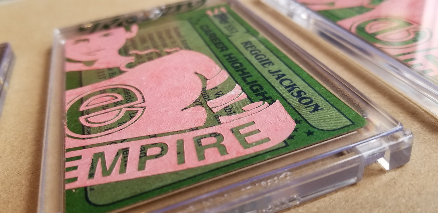 Baseball card art by Matthew Lee Rosen (aka Matthew Rosen) - Gum Stick Collector Cards - Evil Empire