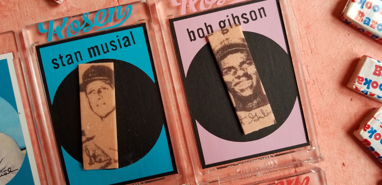 Baseball card art by Matthew Rosen  - 1959 Topps Gum Sticks
