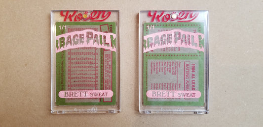 Baseball card art by Matthew Lee Rosen (aka Matthew Rosen) - George Brett Sweat