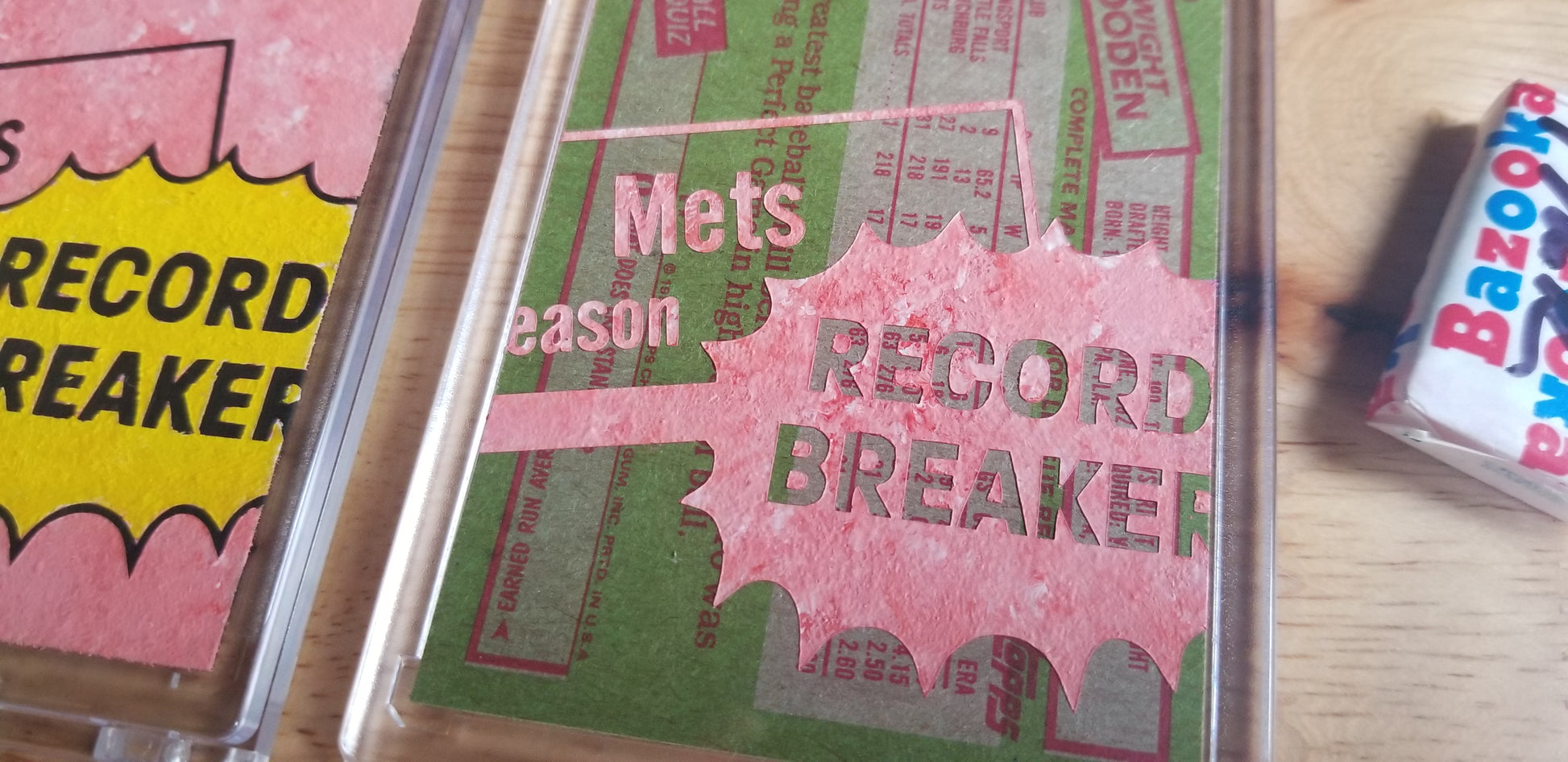 Baseball card art by Matthew Lee Rosen (aka Matthew Rosen) - Dwight Gooden Record Breaker