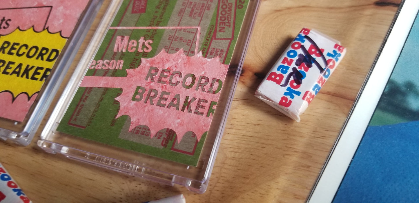 Baseball card art by Matthew Lee Rosen (aka Matthew Rosen) - Dwight Gooden Record Breaker