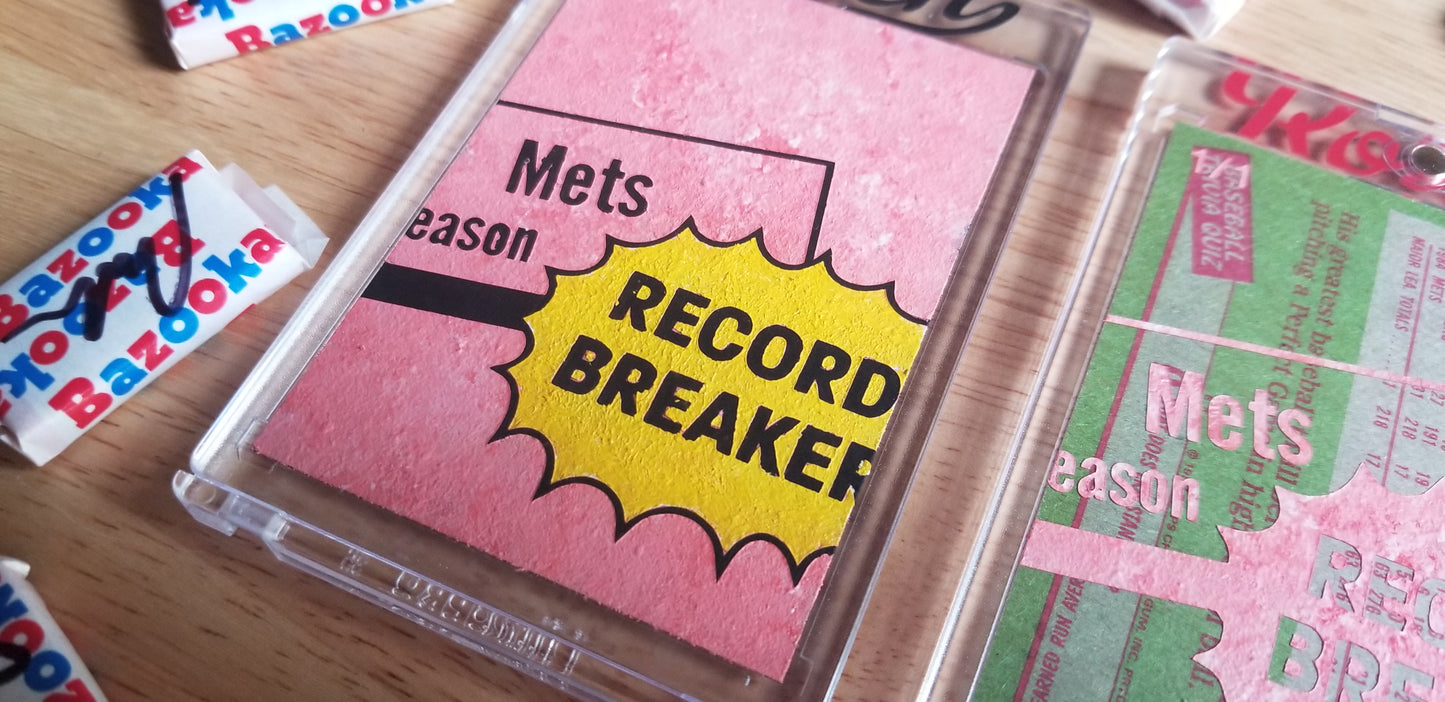 Baseball card art by Matthew Lee Rosen (aka Matthew Rosen) - Dwight Gooden Record Breaker