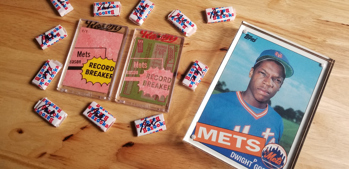 Baseball card art by Matthew Lee Rosen (aka Matthew Rosen) - Dwight Gooden Record Breaker