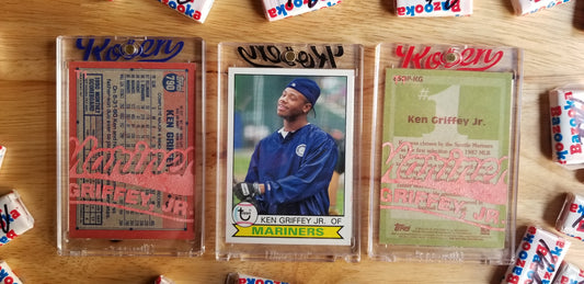 Baseball card art by Matthew Lee Rosen (aka Matthew Rosen) - Ken Griffey Jr. 1989 Topps Traded