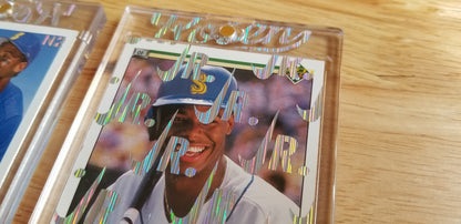 Baseball card art by Matthew Lee Rosen (aka Matthew Rosen) - Ken Griffey Jr. 1989 Nike Swoosh