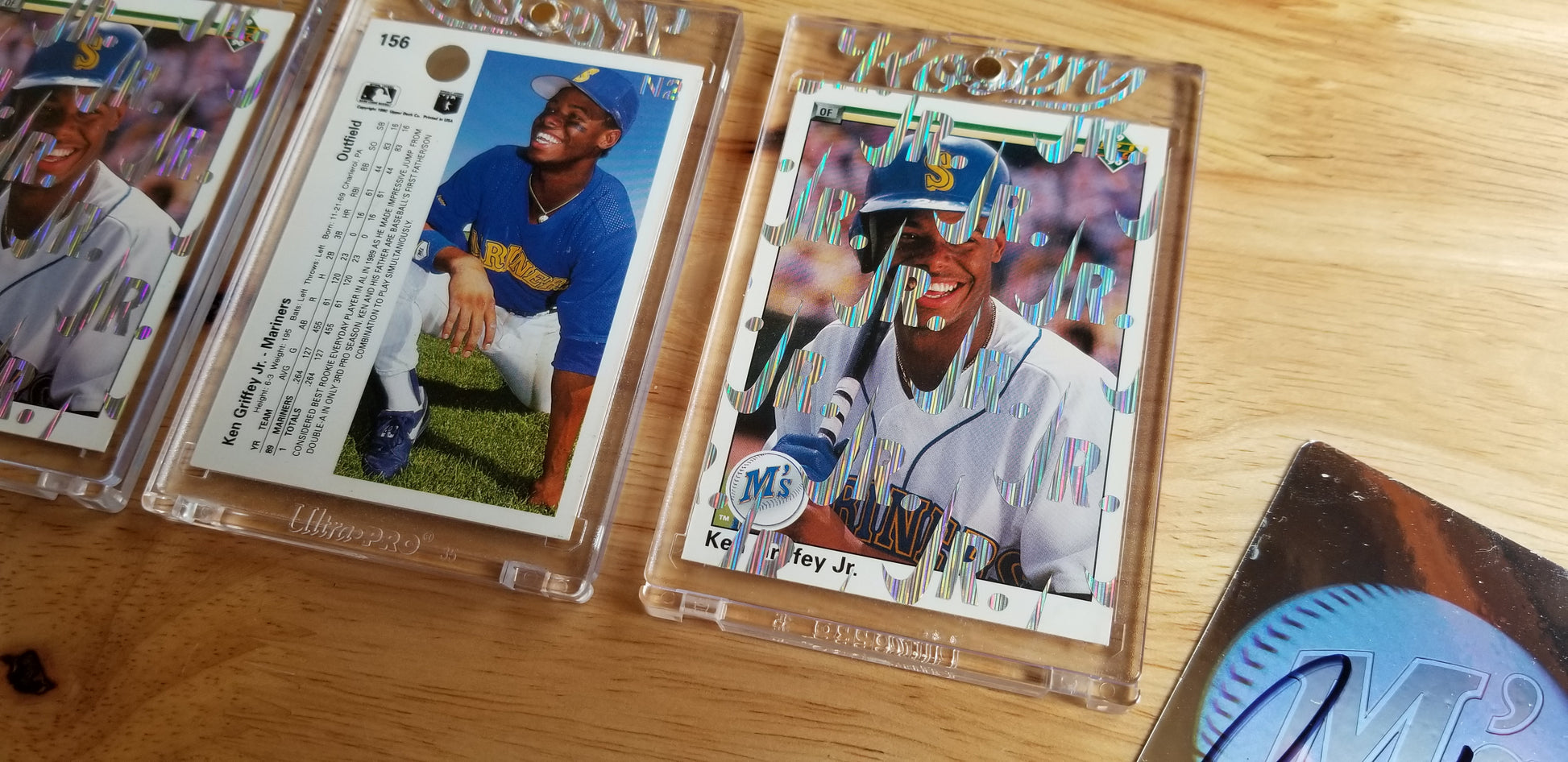 Baseball card art by Matthew Lee Rosen (aka Matthew Rosen) - Ken Griffey Jr. 1989 Nike Swoosh