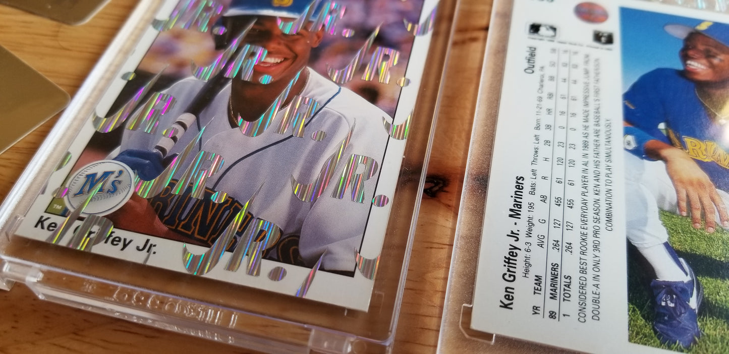 Baseball card art by Matthew Lee Rosen (aka Matthew Rosen) - Ken Griffey Jr. 1989 Nike Swoosh