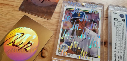 Baseball card art by Matthew Lee Rosen (aka Matthew Rosen) - Ken Griffey Jr. 1989 Nike Swoosh