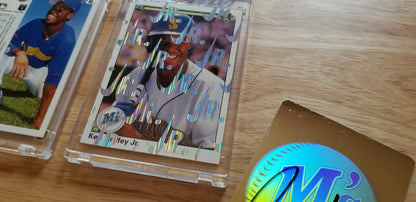 Baseball card art by Matthew Lee Rosen (aka Matthew Rosen) - Ken Griffey Jr. 1989 Nike Swoosh