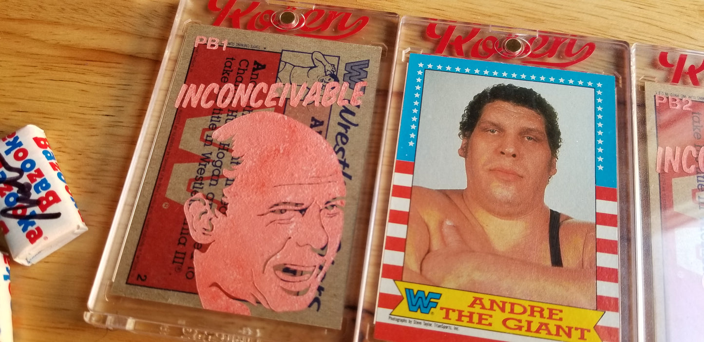 Baseball card art by Matthew Rosen - Andre the Giant in the Princess Bride